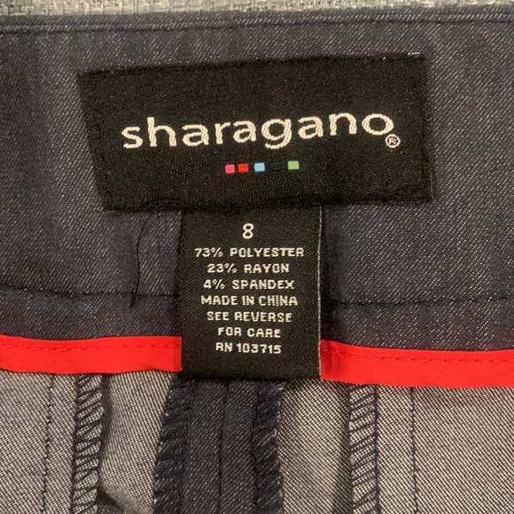 Sharagano Navy Dress Slacks Sz 8 - Picture 5 of 8